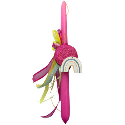 Πασχαλινή λαμπάδα "Ουράνιο τόξο" ΔΒ280 Πασχαλινή λαμπάδα "Ουράνιο τόξο" ΔΒ280