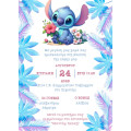 Προσκλητήριο βάπτισης "Stitch" ΠΡΟ145
