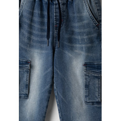 Παντελόνι τζιν ελαστικό με λάστιχο cargo Hashtag 266728