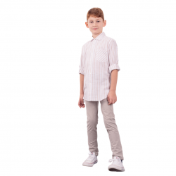 Παντελόνι υφασμάτινο με ζώνη Hashtag 242730