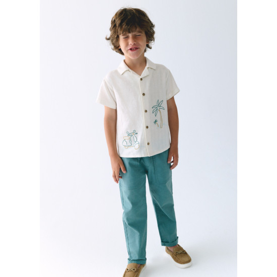 Παντελόνι λινό με λάστιχο Mayoral 3575