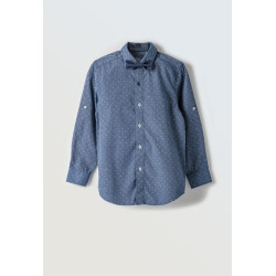 Πουκάμισο μπλε με παπιόν Hashtag 243748