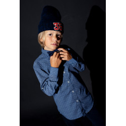 Πουκάμισο μπλε με παπιόν Hashtag 243748