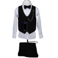 Κουστούμι με γιλέκο μαύρο 391600