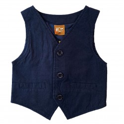 Γιλέκο υφασμάτινο μπλε Funky 121-319100 Γιλέκο υφασμάτινο μπλε Funky 121-319100