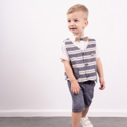 Σετ 3ων τεμαχίων με γιλέκο Hashtag 242601 Σετ 3ων τεμαχίων με γιλέκο Hashtag 242601