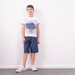 Σετ με υφασμάτινη βερμούδα Hashtag 242823 Σετ με υφασμάτινη βερμούδα Hashtag 242823