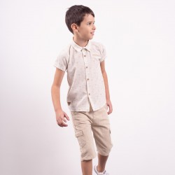 Σετ με υφασμάτινη βερμούδα Hashtag 242800 Σετ με υφασμάτινη βερμούδα Hashtag 242800