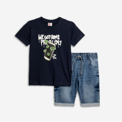 Σετ με τζιν βερμούδα Funky 125-102103 Σετ με τζιν βερμούδα Funky 125-102103