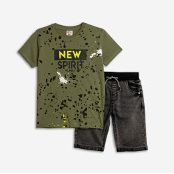 Σετ με τζιν βερμούδα Funky 125-102105 Σετ με τζιν βερμούδα Funky 125-102105