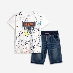 Σετ με τζιν βερμούδα Funky 125-102105 Σετ με τζιν βερμούδα Funky 125-102105