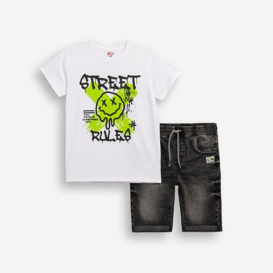 Σετ με τζιν βερμούδα Funky 126-102103