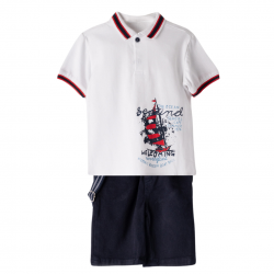 Σετ με υφασμάτινη βερμούδα Hashtag 242617 Σετ με υφασμάτινη βερμούδα Hashtag 242617