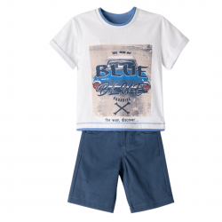 Σετ με υφασμάτινη βερμούδα Hashtag 242823 Σετ με υφασμάτινη βερμούδα Hashtag 242823