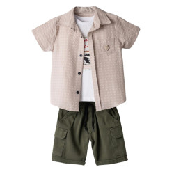 Σετ 3ων τεμαχίων με πουκάμισο Hashtag 254818 Σετ 3ων τεμαχίων με πουκάμισο Hashtag 254818