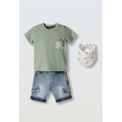 Σετ με τζιν βερμούδα Hashtag 266604