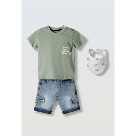 Σετ με τζιν βερμούδα Hashtag 266604