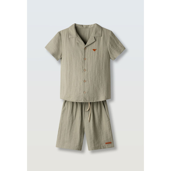 Σετ λινό με πουκάμισο Hashtag 266723 Σετ λινό με πουκάμισο Hashtag 266723