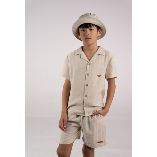 Σετ λινό με πουκάμισο Hashtag 266723 Σετ λινό με πουκάμισο Hashtag 266723