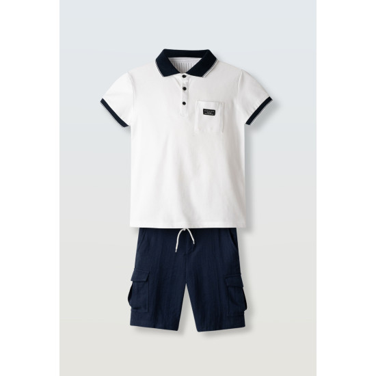 Σετ με υφασμάτινη βερμούδα Hashtag 266726 Σετ με υφασμάτινη βερμούδα Hashtag 266726