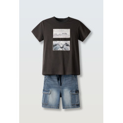 Σετ με τζιν βερμούδα Hashtag 266737