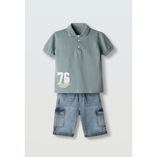 Σετ με τζιν βερμούδα Hashtag 266803