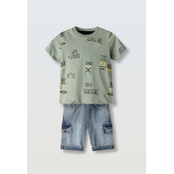 Σετ με τζιν βερμούδα Hashtag 266805