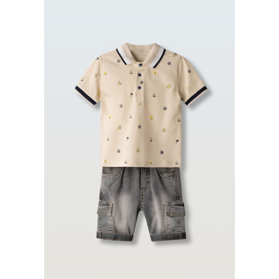 Σετ με τζιν βερμούδα Hashtag 266808