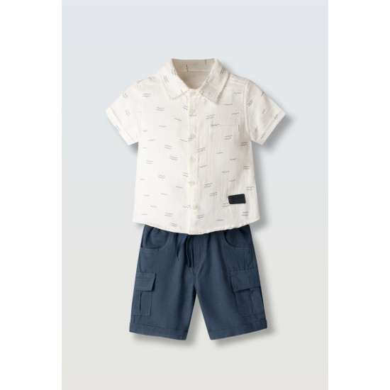 Σετ με υφασμάτινη βερμούδα Hashtag 266820