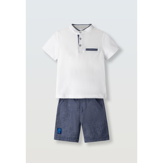 Σετ με υφασμάτινη βερμούδα Hashtag 266825 Σετ με υφασμάτινη βερμούδα Hashtag 266825