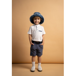 Σετ με υφασμάτινη βερμούδα Hashtag 266825 Σετ με υφασμάτινη βερμούδα Hashtag 266825