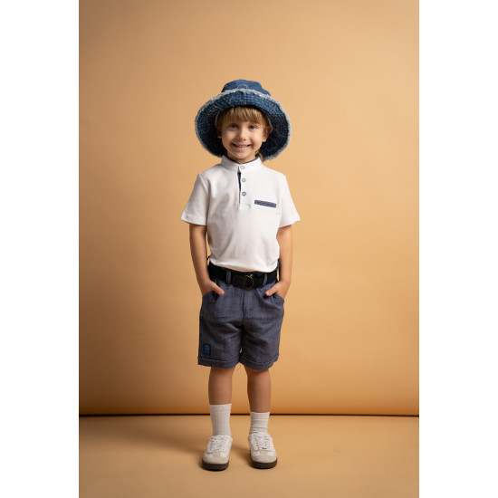 Σετ με υφασμάτινη βερμούδα Hashtag 266825 Σετ με υφασμάτινη βερμούδα Hashtag 266825