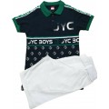 Σετ με υφασμάτινη βερμούδα και polo μπλουζάκι Joyce 211771 Σετ με υφασμάτινη βερμούδα και polo μπλουζάκι Joyce 211771