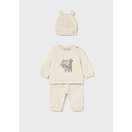 Σετ βελούδινο με σκουφάκι Mayoral 2624