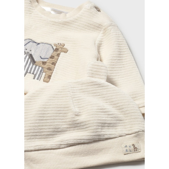 Σετ βελούδινο με σκουφάκι Mayoral 2624