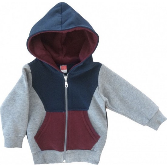 Ζακέτα φούτερ γκρι Joyce ΑΑ3062 Ζακέτα φούτερ γκρι Joyce ΑΑ3062