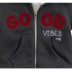 Ζακέτα φούτερ με γούνα "Good vibes" Funky 221-809100