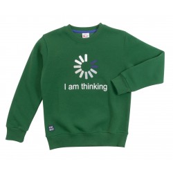 Μπλούζα φούτερ "I am thinking" Funky 222-192107 Μπλούζα φούτερ "I am thinking" Funky 222-192107