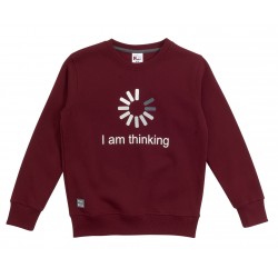 Μπλούζα φούτερ "I am thinking" Funky 222-192107 Μπλούζα φούτερ "I am thinking" Funky 222-192107