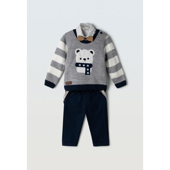 Σετ 3ων τεμαχίων με πουλόβερ Hashtag 253601