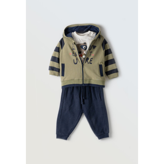 Σετ 3ων τεμαχίων με ζακέτα Hashtag 243629 Σετ 3ων τεμαχίων με ζακέτα Hashtag 243629