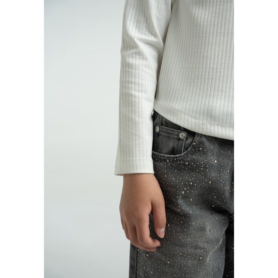 Τζιν με στρας Εβίτα 255065