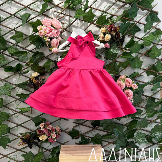 Φόρεμα φούξ με παρτούς ώμους ΚΚ1686