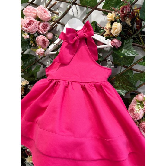 Φόρεμα φούξ με παρτούς ώμους ΚΚ1686