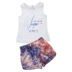 Σετ με σορτς tie dye Funky 122-524122 Σετ με σορτς tie dye Funky 122-524122