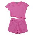 Σετ με σορτς μονόχρωμο Funky 122-524135 Σετ με σορτς μονόχρωμο Funky 122-524135