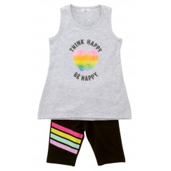 Σετ με κολάν "Think happy" Funky 122-525100 Σετ με κολάν "Think happy" Funky 122-525100
