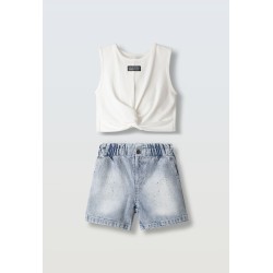 Σετ με τζιν σορτς Εβίτα 266027