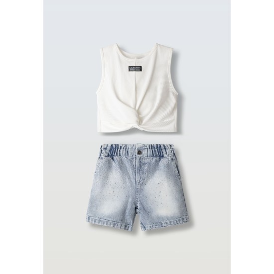 Σετ με τζιν σορτς Εβίτα 266027