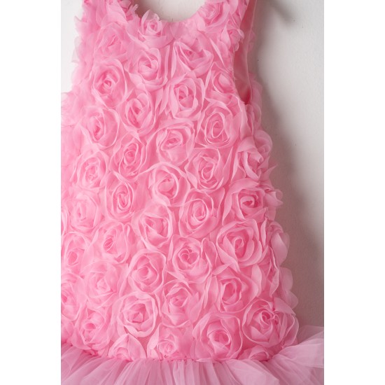Φόρεμα με 3D λουλούδια Εβίτα 266235